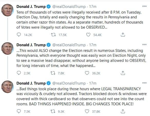 توییت ترامپ