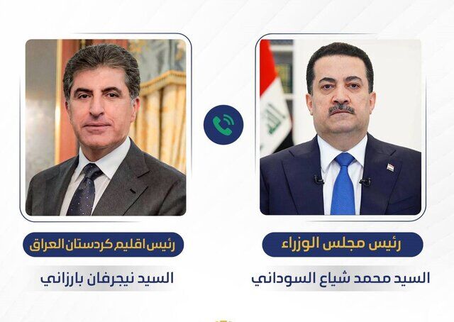 تاکید السودانی و بارزانی بر عدم اجازه به وقوع حمله از خاک عراق به کشورهای همجوار