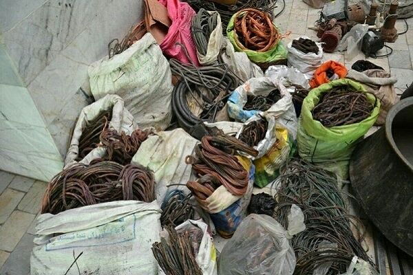 کشف 22میلیارد سیم برق دزدیده شده در شهر سیرجان