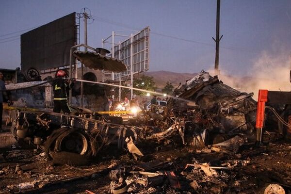 جزئیات جدید از حادثه انفجار تانکر سوخت در محور سنندج ـ همدان