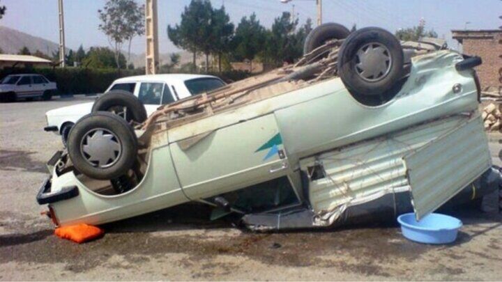 واژگونی وانت‌بار در جاده خاوران ۹ نفر مصدوم برجای گذاشت