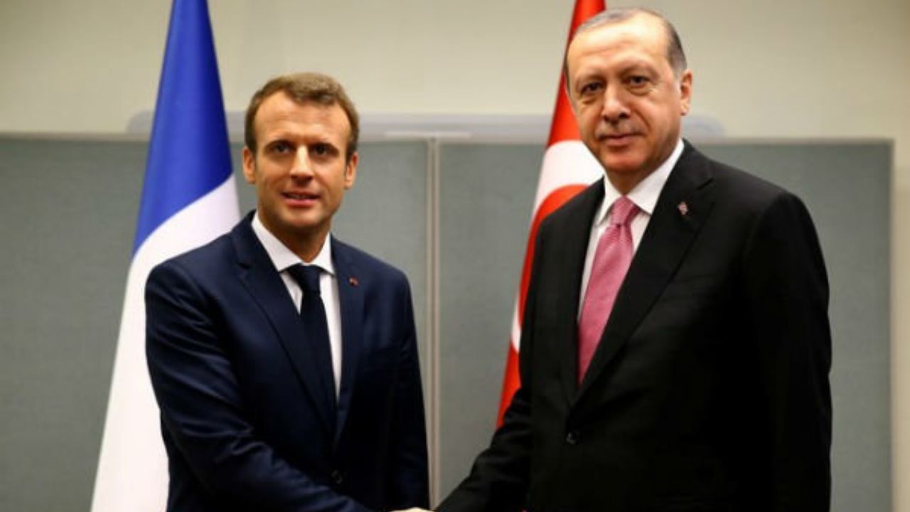 آغاز دیدار اردوغان و ماکرون