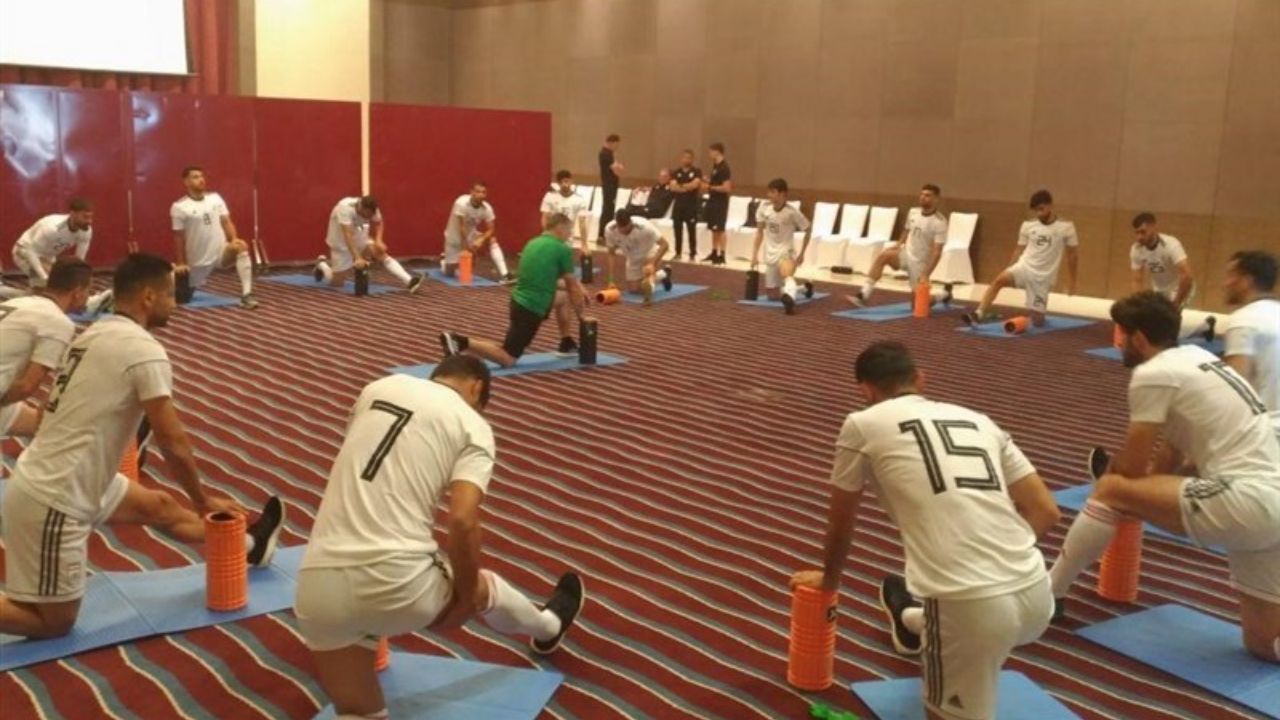 تمرین سبک ملی‌پوشان در هتل قبل از دیدار با یمن+ تصاویر