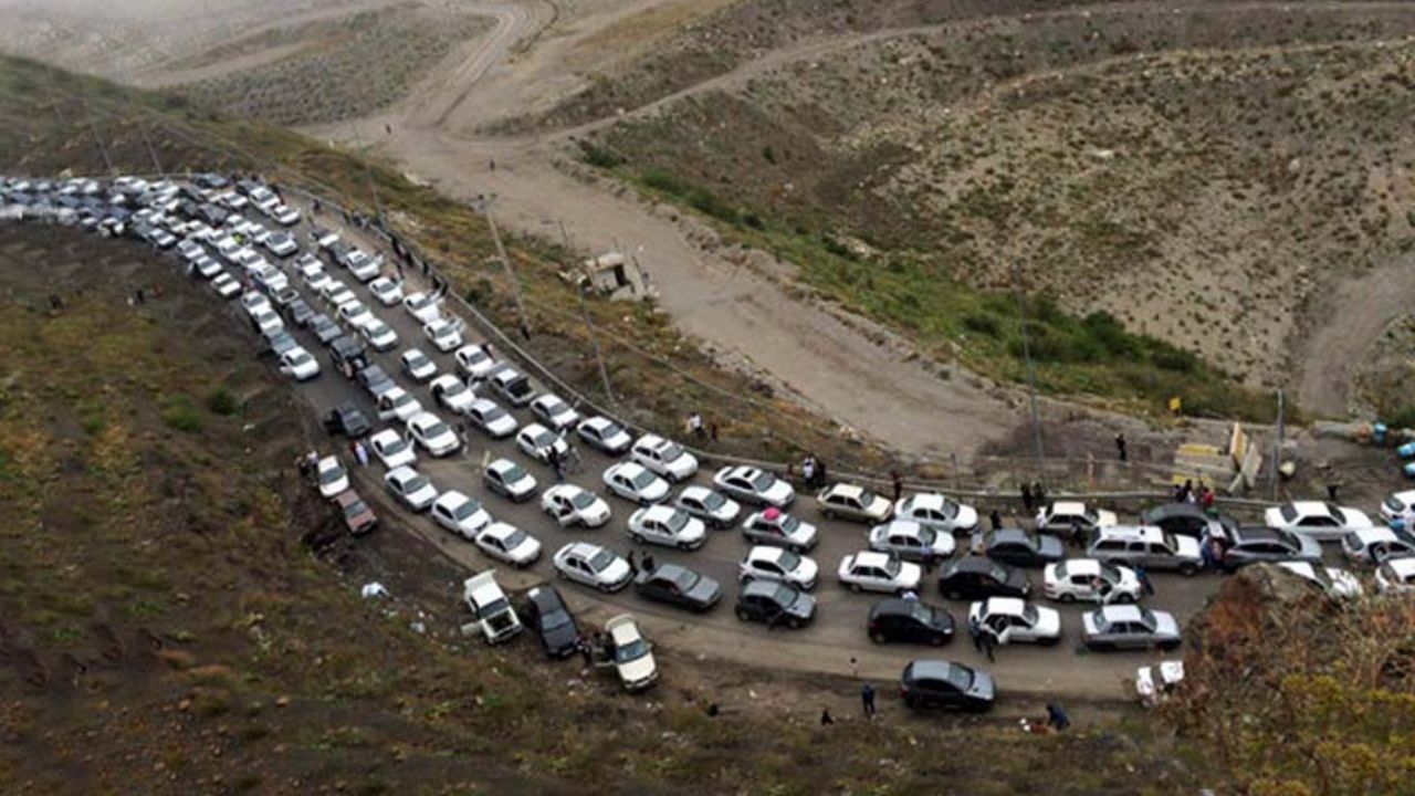 ترافیک سنگین در آزادراه تهران-کرج-قزوین و جاده چالوس