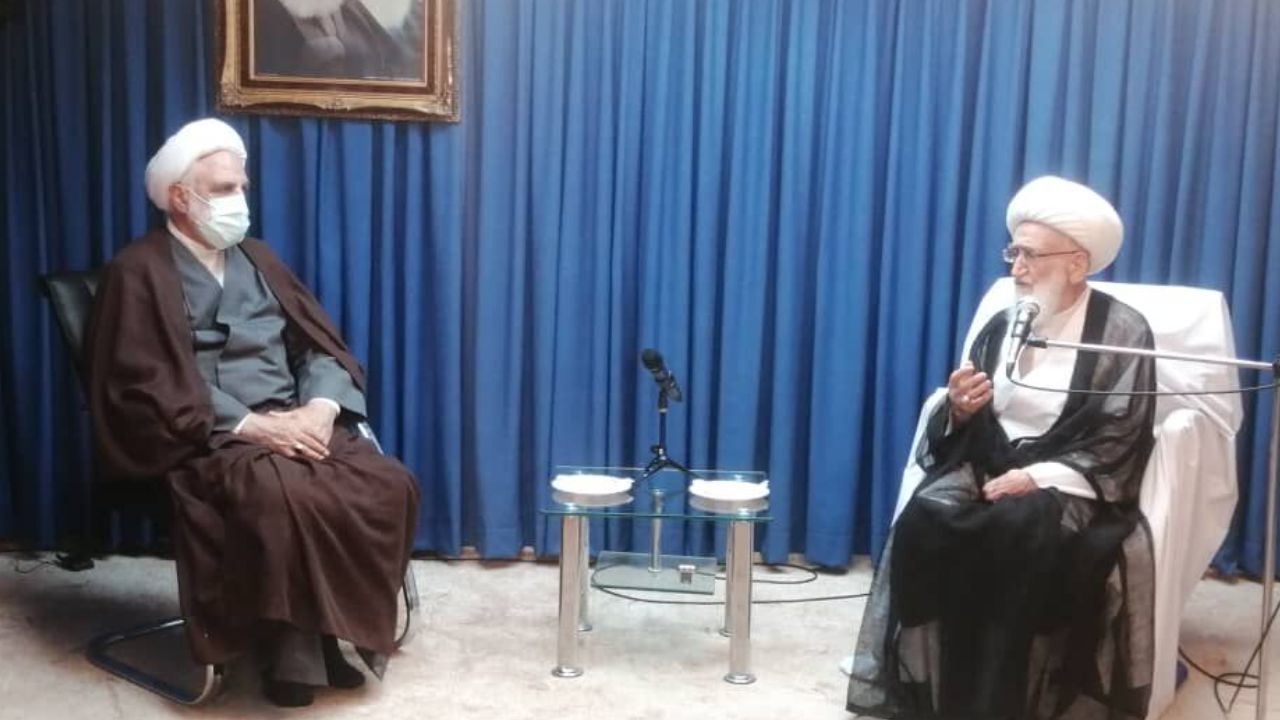 رییس قوه قضاییه با آیت‌الله نوری همدانی دیدار کرد
