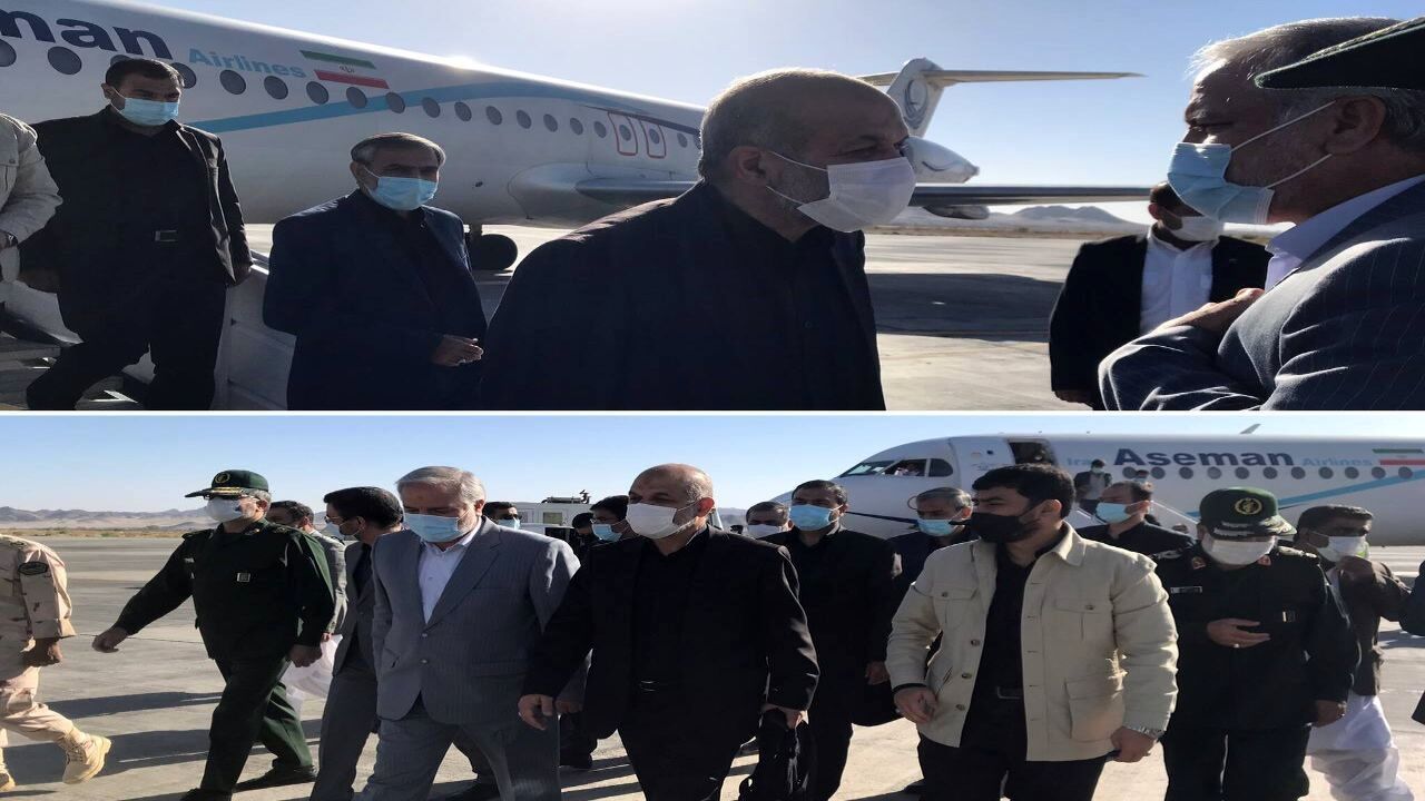 وزیر کشور وارد زاهدان شد