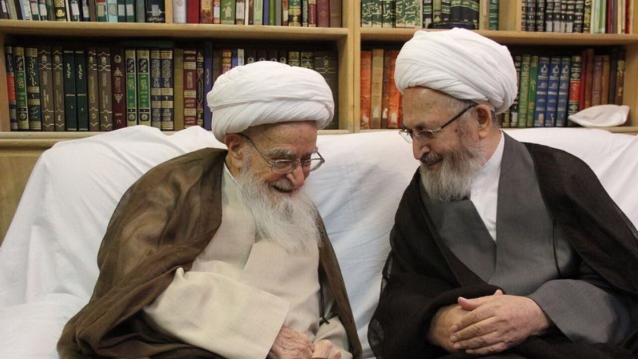 آیت‌الله سبحانی با آیت‌الله صافی گلپایگانی دیدار کرد