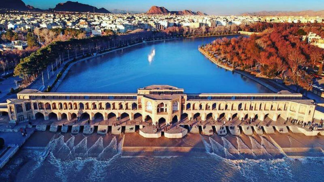 نمایی دیدنی از پل خواجو + عکس