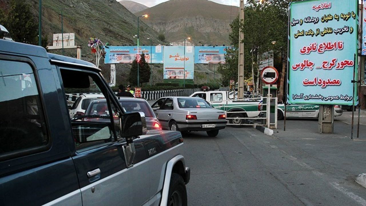 بازگشایی جاده چالوس پس از تثبیت رودخانه و ترمیم خرابی‌ها