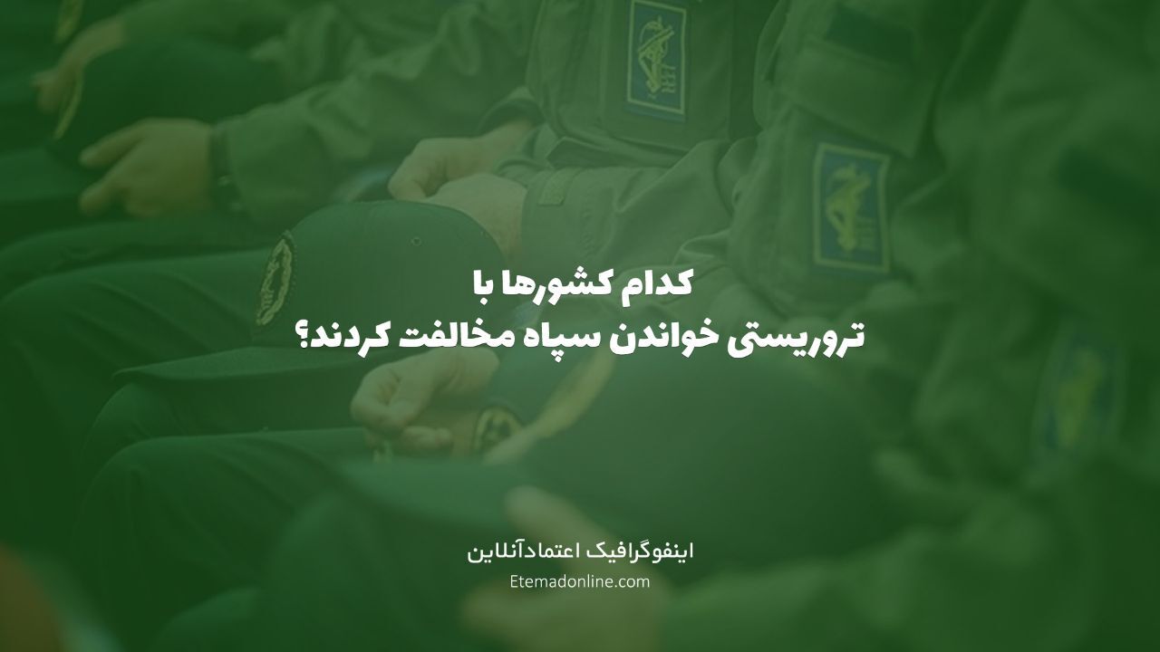 تیتر مصور| کدام کشورها با تروریستی خواندن سپاه مخالفت کردند؟