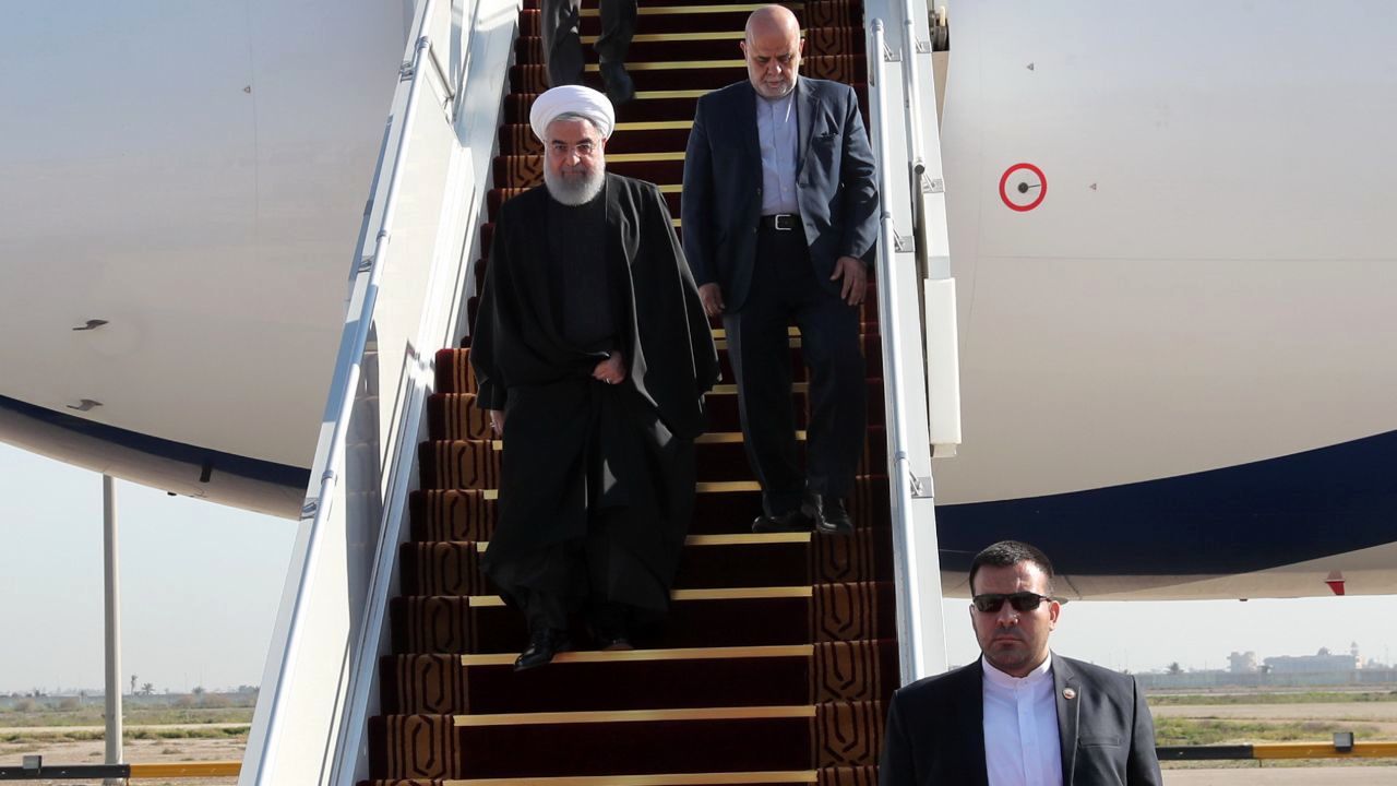 روحانی وارد کرمانشاه شد