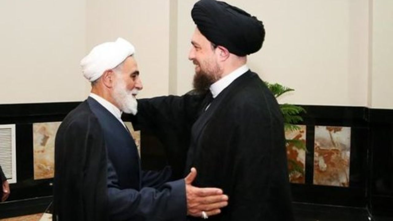 دیدار سیدحسن و خاتمی با ناطق‌نوری در حسینیه جماران