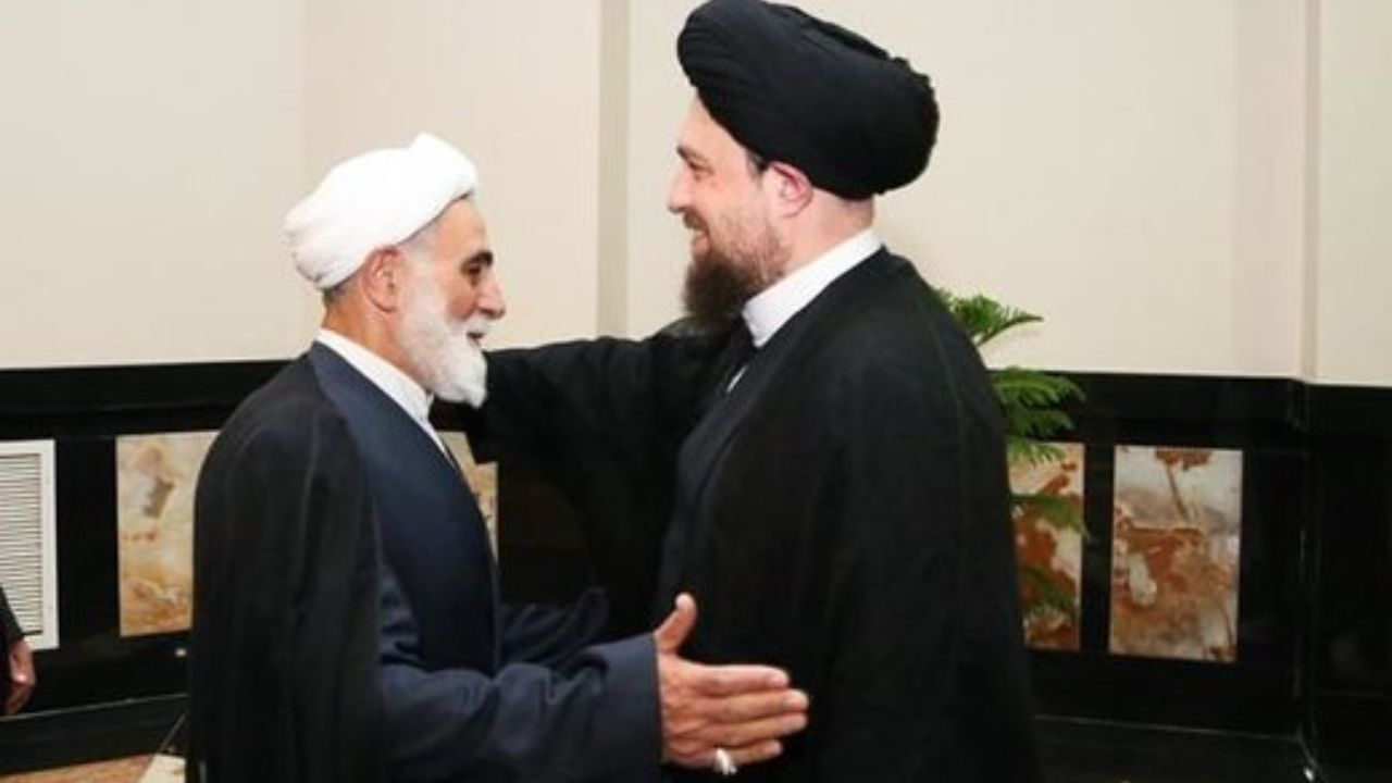 دیدار سیدحسن و خاتمی با ناطق‌نوری در حسینیه جماران