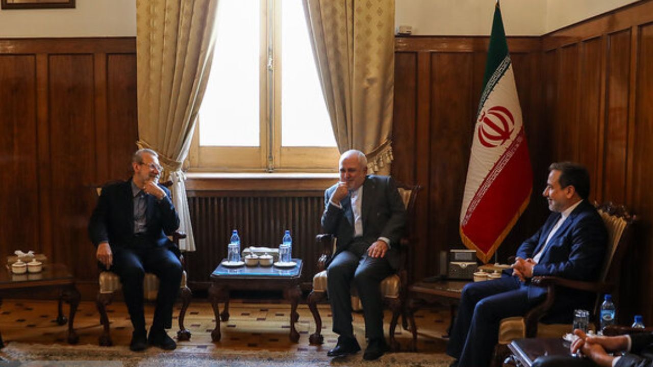 علی لاریجانی با ظریف دیدار کرد