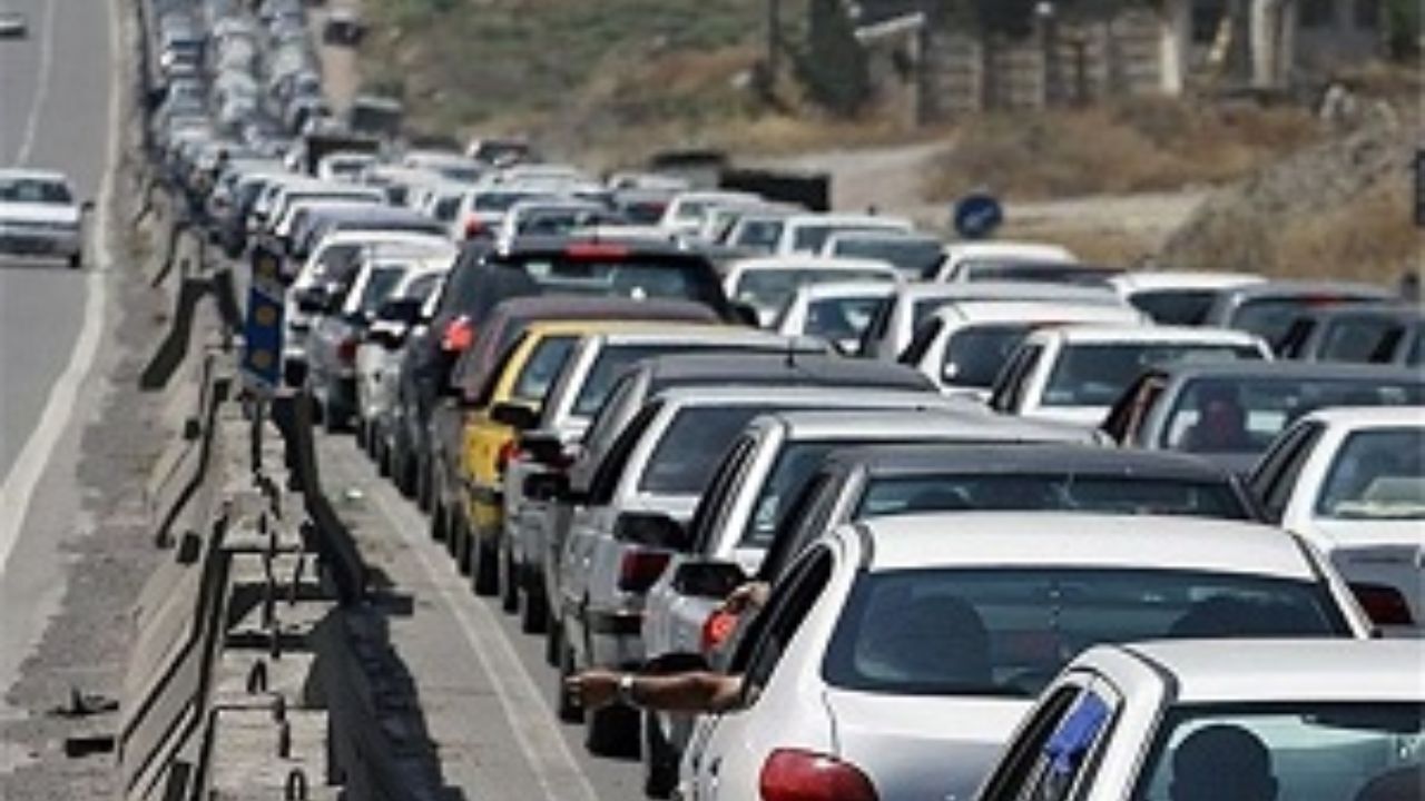 ترافیک سنگین در محور چالوس و هراز