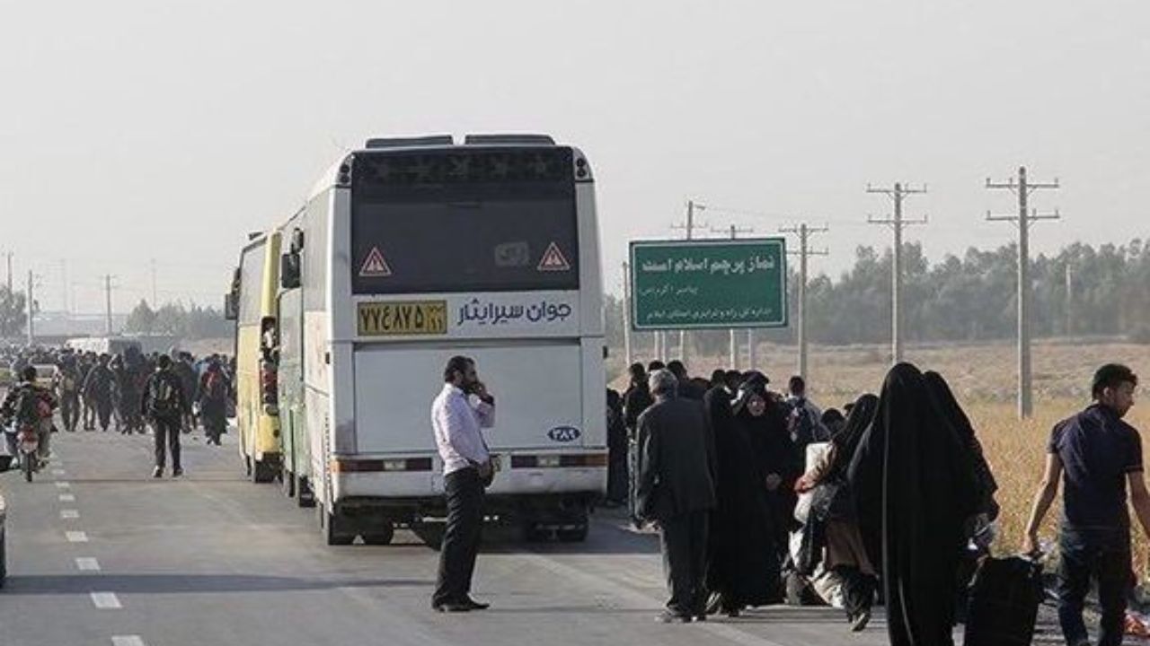 2500 دستگاه اتوبوس، زائرین اربعین را جابه‌جا می‌کنند