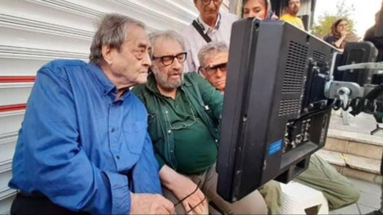 احمدرضا احمدی به پشت صحنه «خون شد» رفت + تصویر