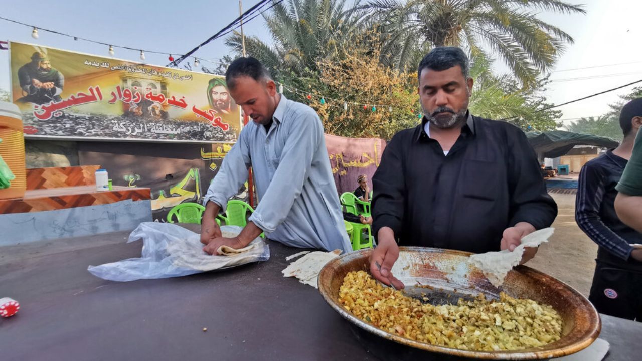 پذیرایی از زائران اربعین در موکب شهید شوهانی + ویدئو