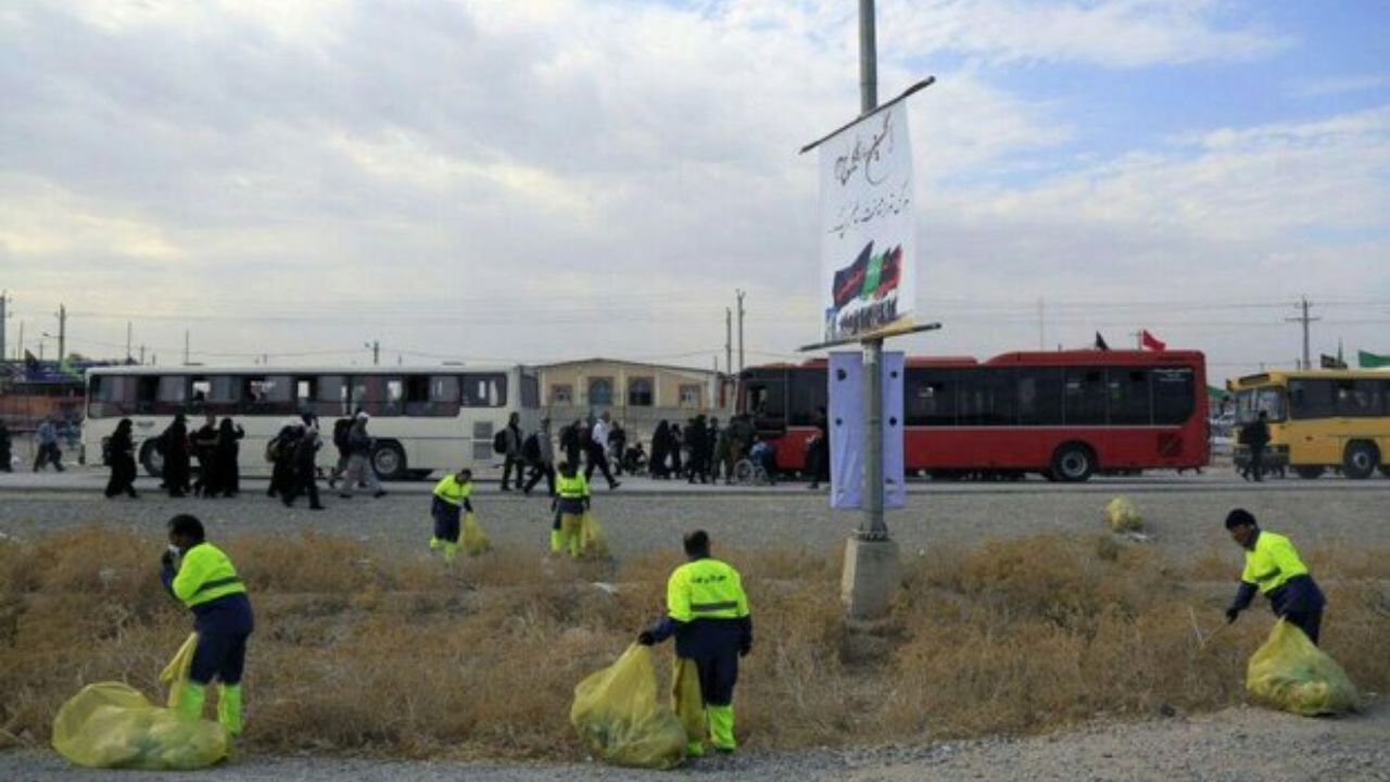 55 هزار تن زباله در کربلا جمع‌آوری شد
