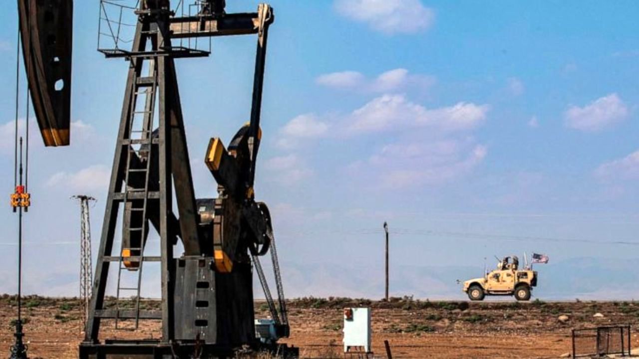 حضور نظامیان آمریکایی کنار چاه‌های نفت سوریه + ویدئو