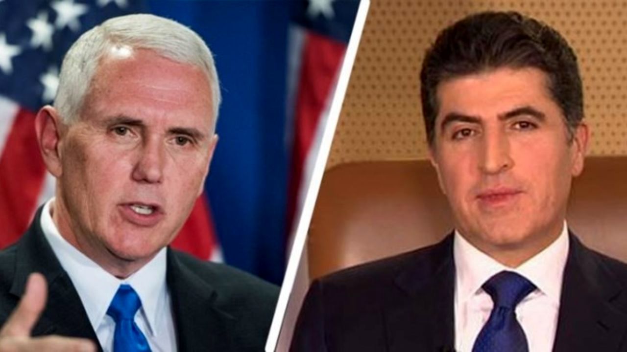 بارزانی سفر پنس به اربیل را نشانه «حمایت از عراق» خواند