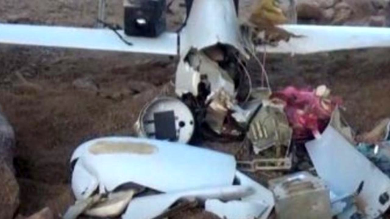 سرنگونی یک پهپاد ائتلاف متجاوز به یمن در مرز عربستان