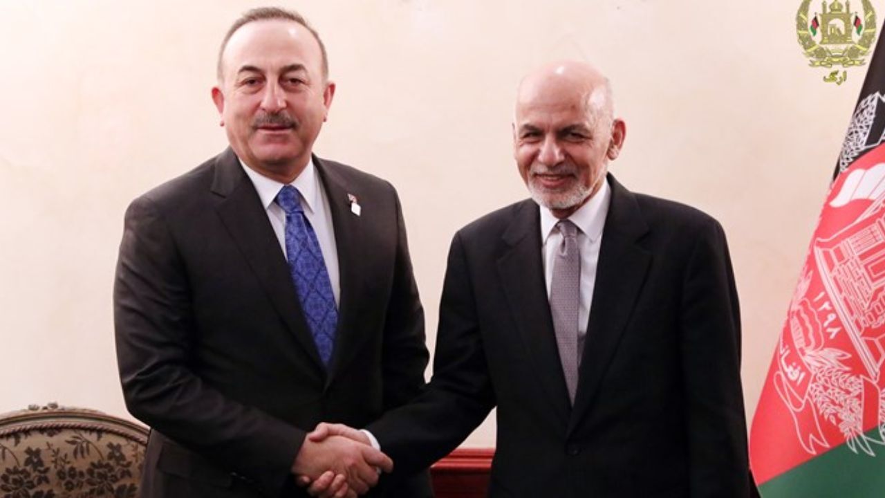 اشرف غنی با وزیر امور خارجه ترکیه دیدار و گفتگو کرد