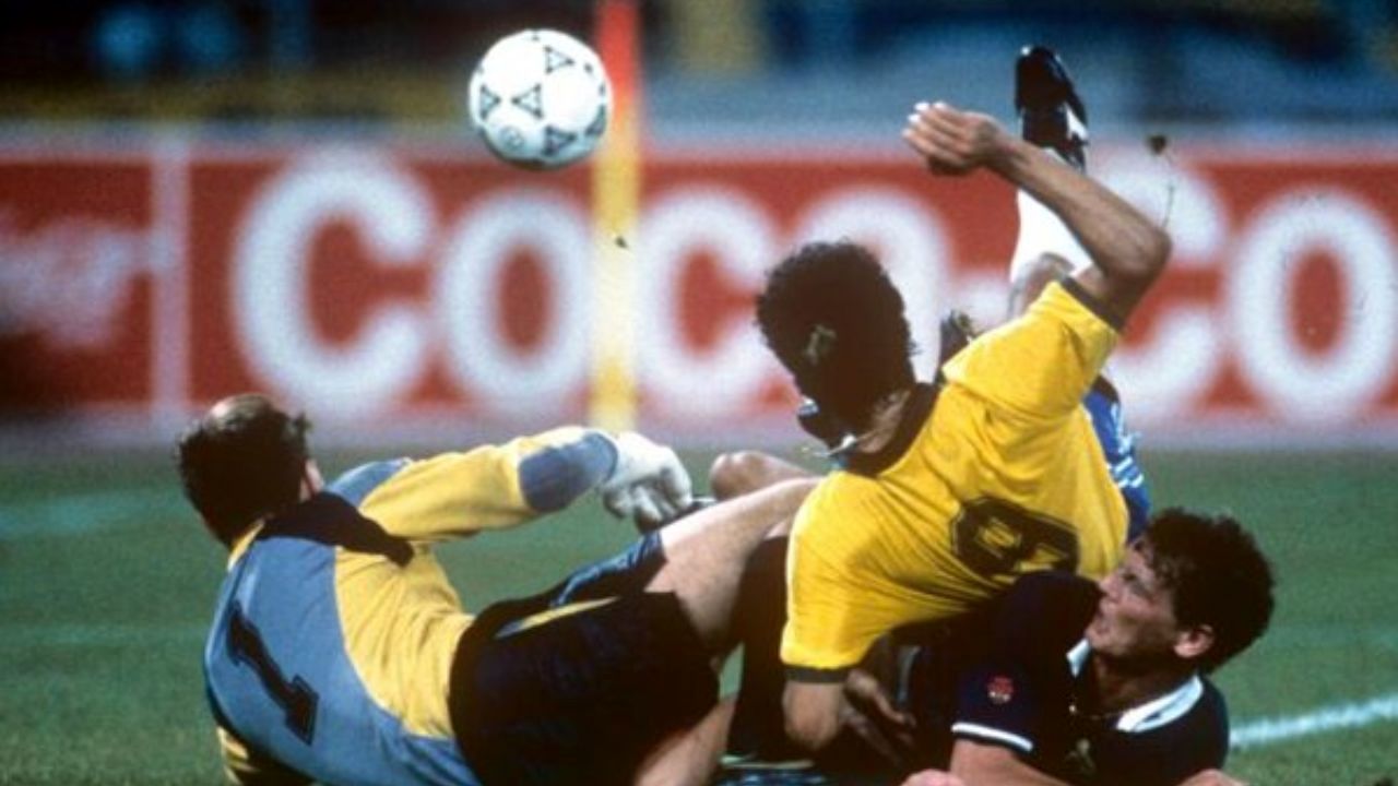 بازی برزیل و اسکاتلند در جام جهانی 1990 هم زمان با زلزله رودبار و منجیل