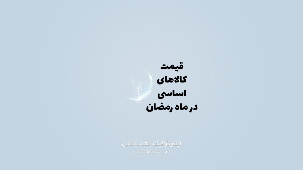 اینفوگرافی| قیمت مهم‌ترین اقلام مصرفی ماه رمضان