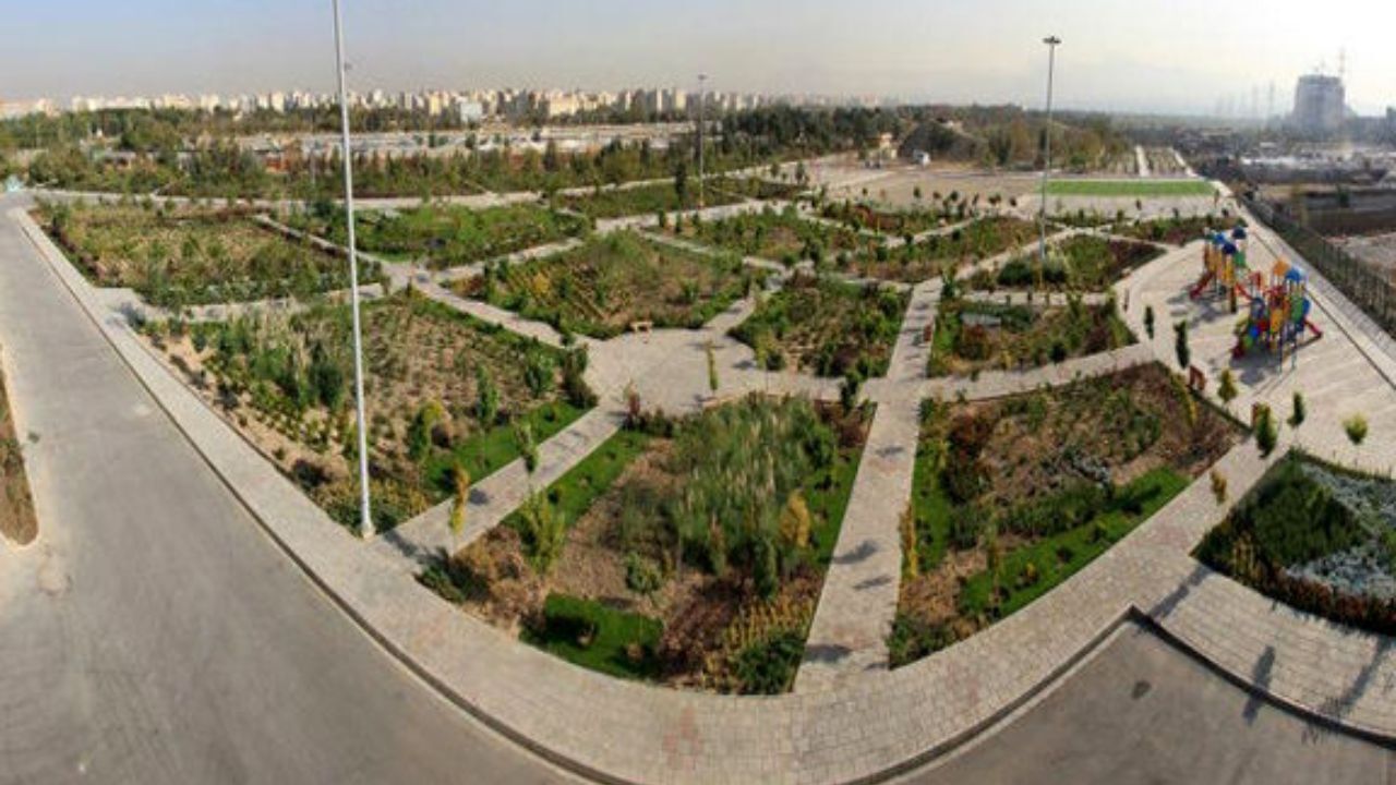 آتش‌سوزی در بوستان ولایت تهران+ویدئو