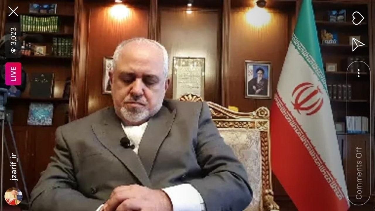 ظریف در لایو اینستاگرامی: وزارت امور خارجه از دور دل می‌بره از جلو زهره