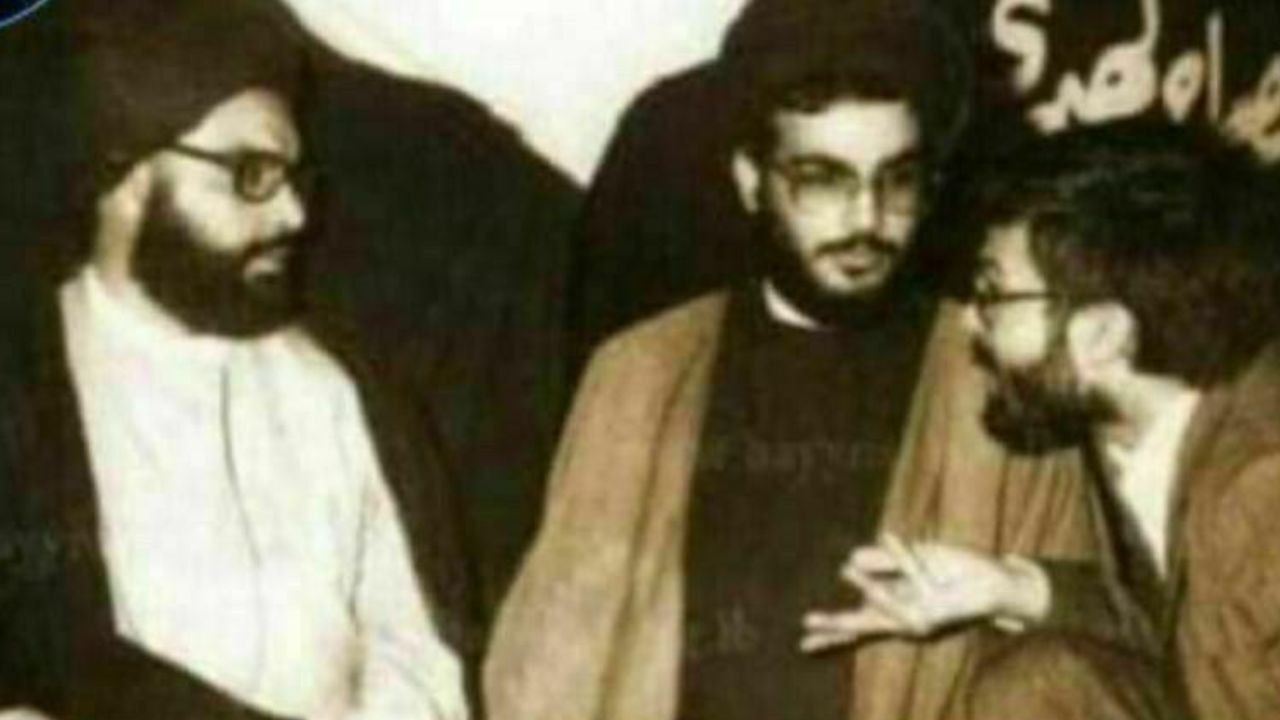 تصویری کمتر دیده‌شده از شهید ابومهدی المهندس در کنار سیدحسن نصرالله + عکس