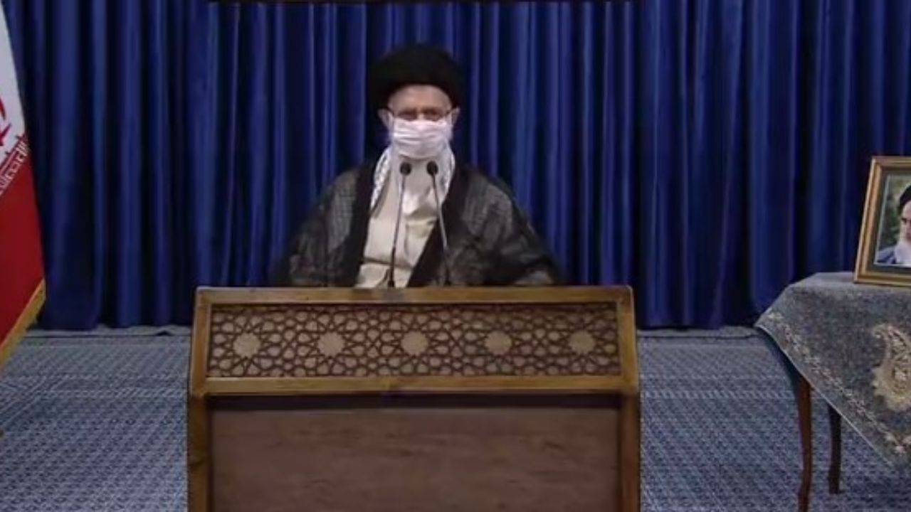 آغاز پخش زنده سخنرانی رهبری با ماسک + ویدئو