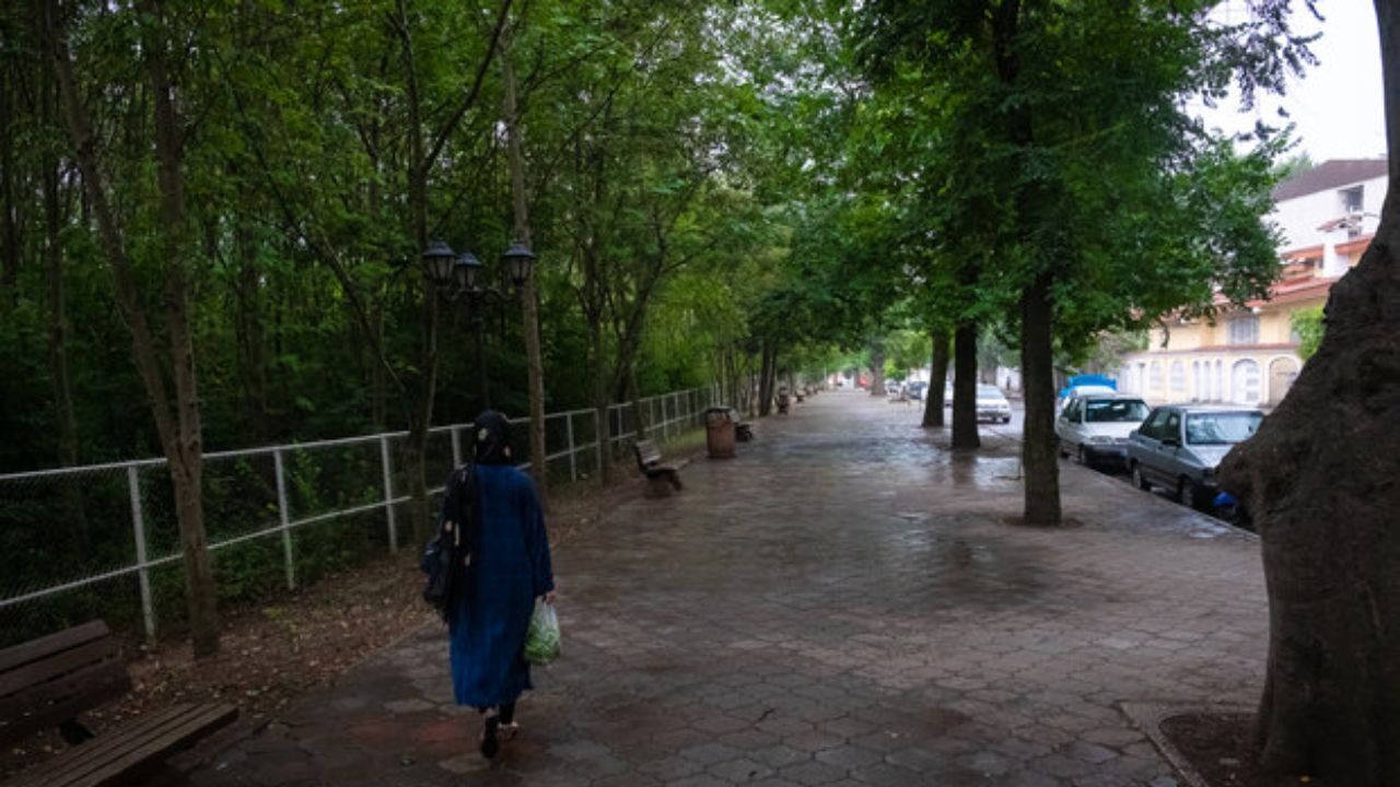 بارش پراکنده باران در سواحل خزر