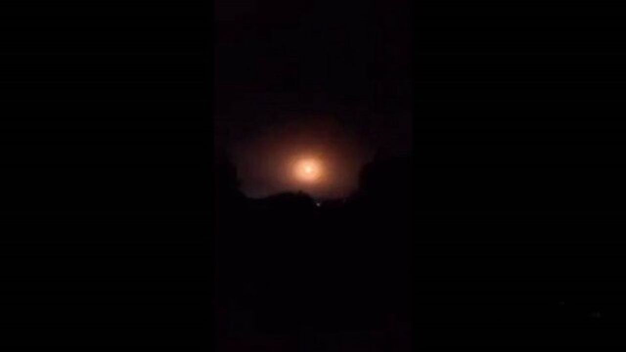 مقابله پدافند هوایی ارتش سوریه با حمله رژیم صهیونیستی به حلب