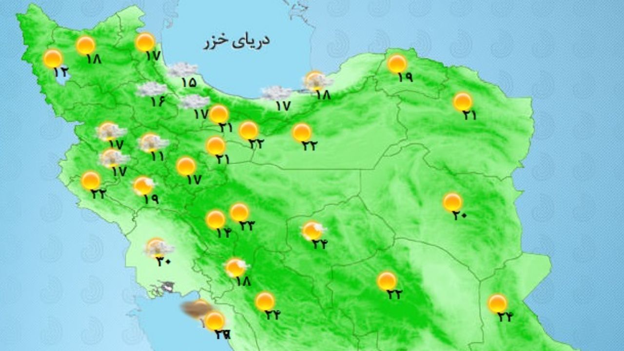 بارش باران تا پایان هفته در بیشتر استان‌ها/ وقوع پدیده گرد و خاک در نوار شرقی کشور