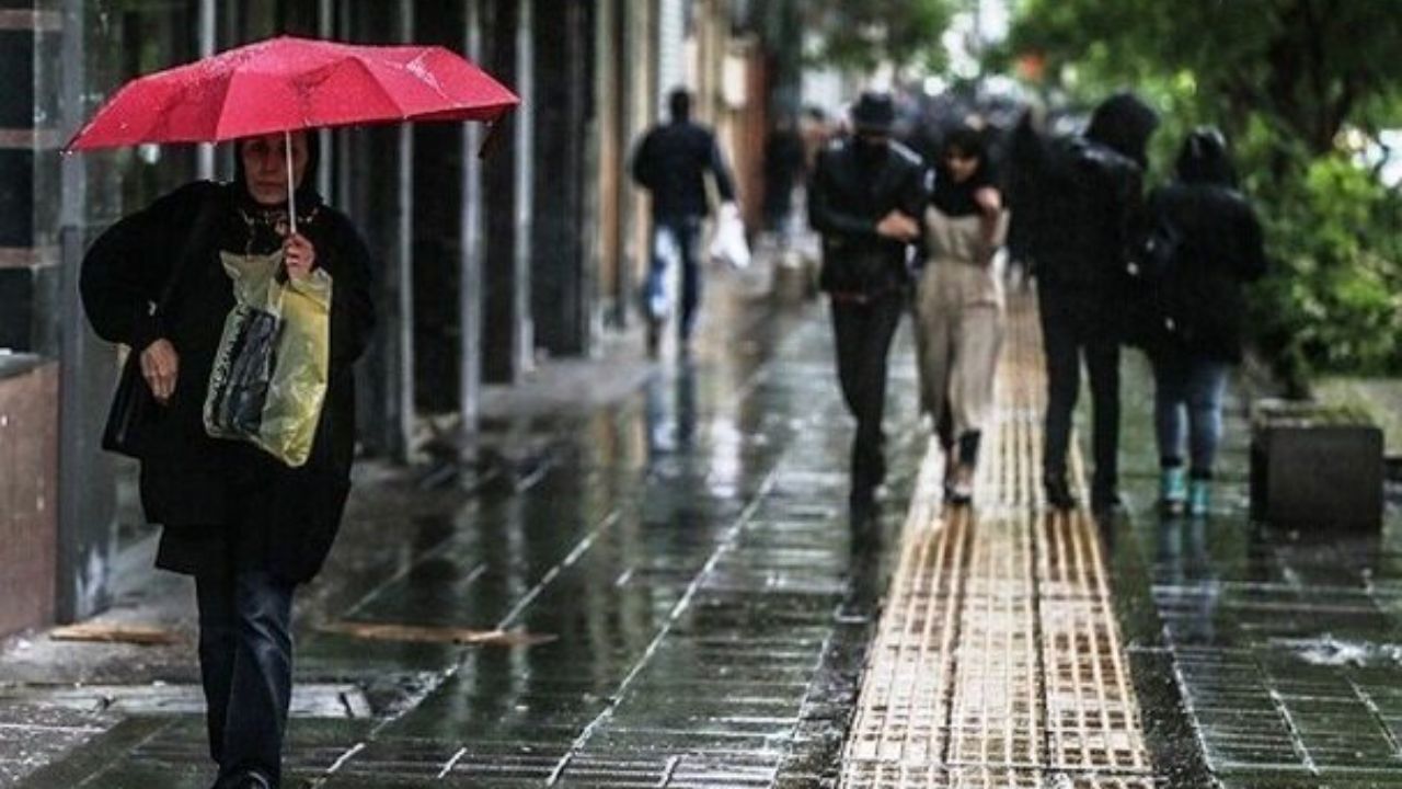 رگبار باران در اغلب مناطق کشور به‌جز جنوب غرب و جنوب کشور