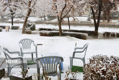 بارش برف زمستانی در ارومیه