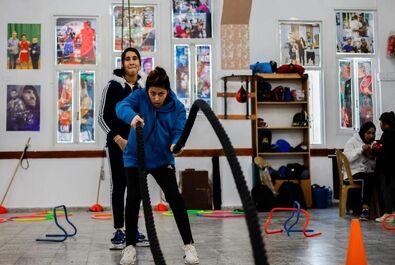 دختران بوکسور غزه