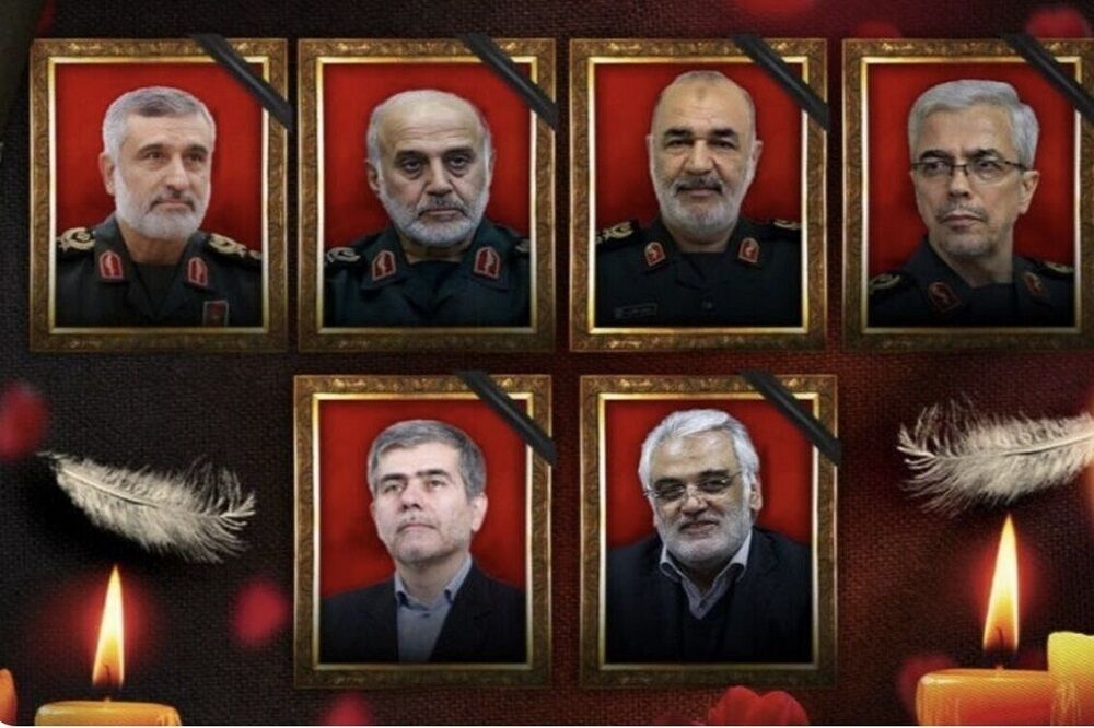 عکس| حضور مسئولین در مراسم تشییع پیکر شهدای اقتدار در تهران