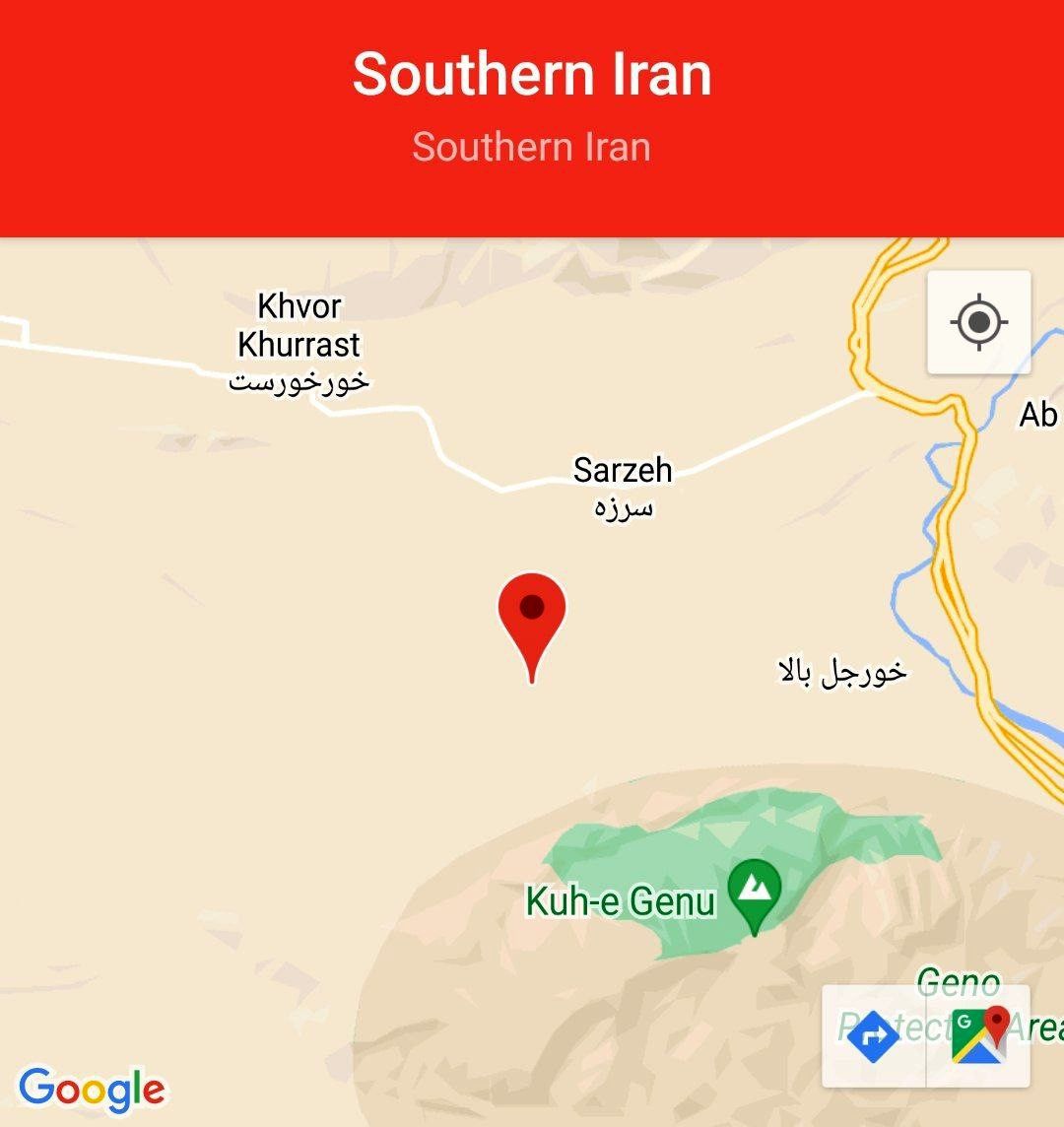 وقوع زمین لرزه ۵/۴ ریشتری در هرمزگان