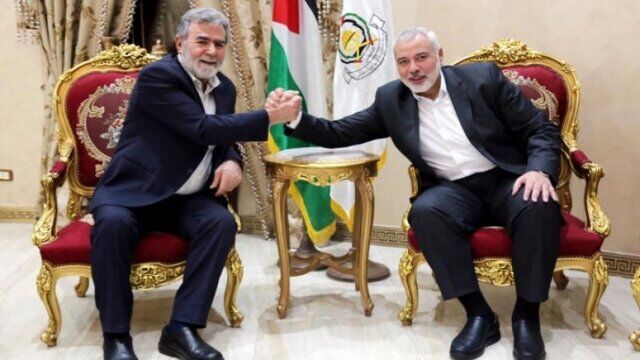 هنیه و زیاد النخاله تلفنی گفت‌وگو کردند/ تاکید بر شکست استراتژی دشمن برای مقابله با اراده فلسطین