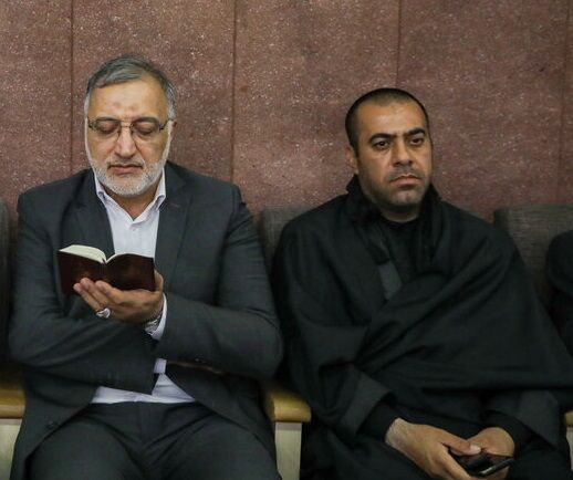 نقی معمولی و معاون اول روحانی در یک مراسم ختم + تصاویر