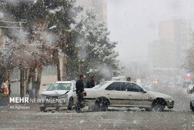 بارش برف زمستانی در ارومیه
