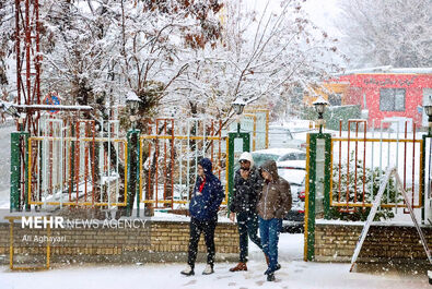 بارش برف زمستانی در ارومیه