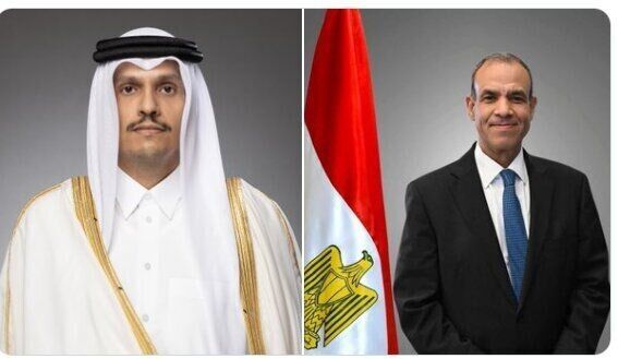تماس وزیران خارجه قطر و مصر درباره تحولات منطقه