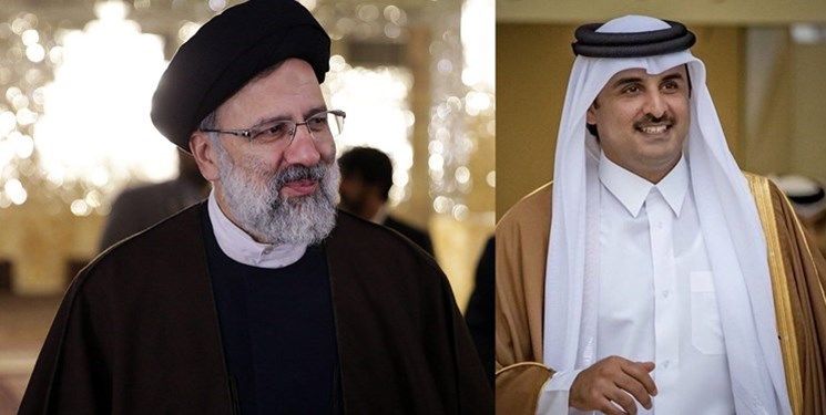 گفت‌وگوی تلفنی امیر قطر و رئیسی درباره تحولات منطقه‌ای و بین‌المللی