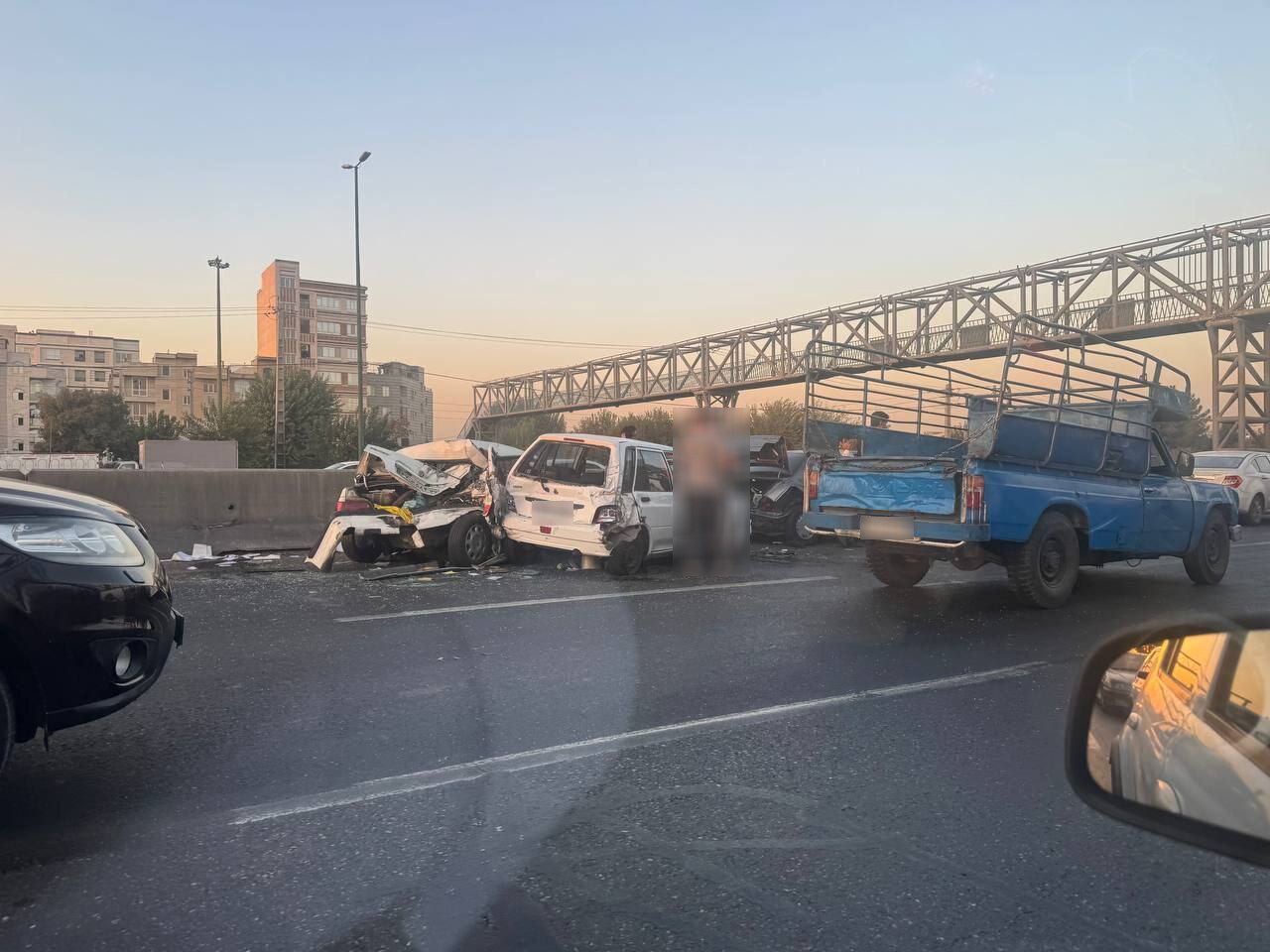 تصادف شدید در اتوبان آزادگان